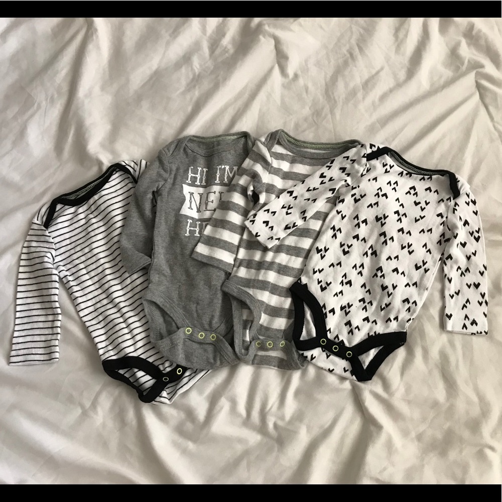 Cat & Jack 3m-6m unisex onesies. NWOT.